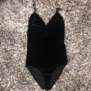 Velvet body suit